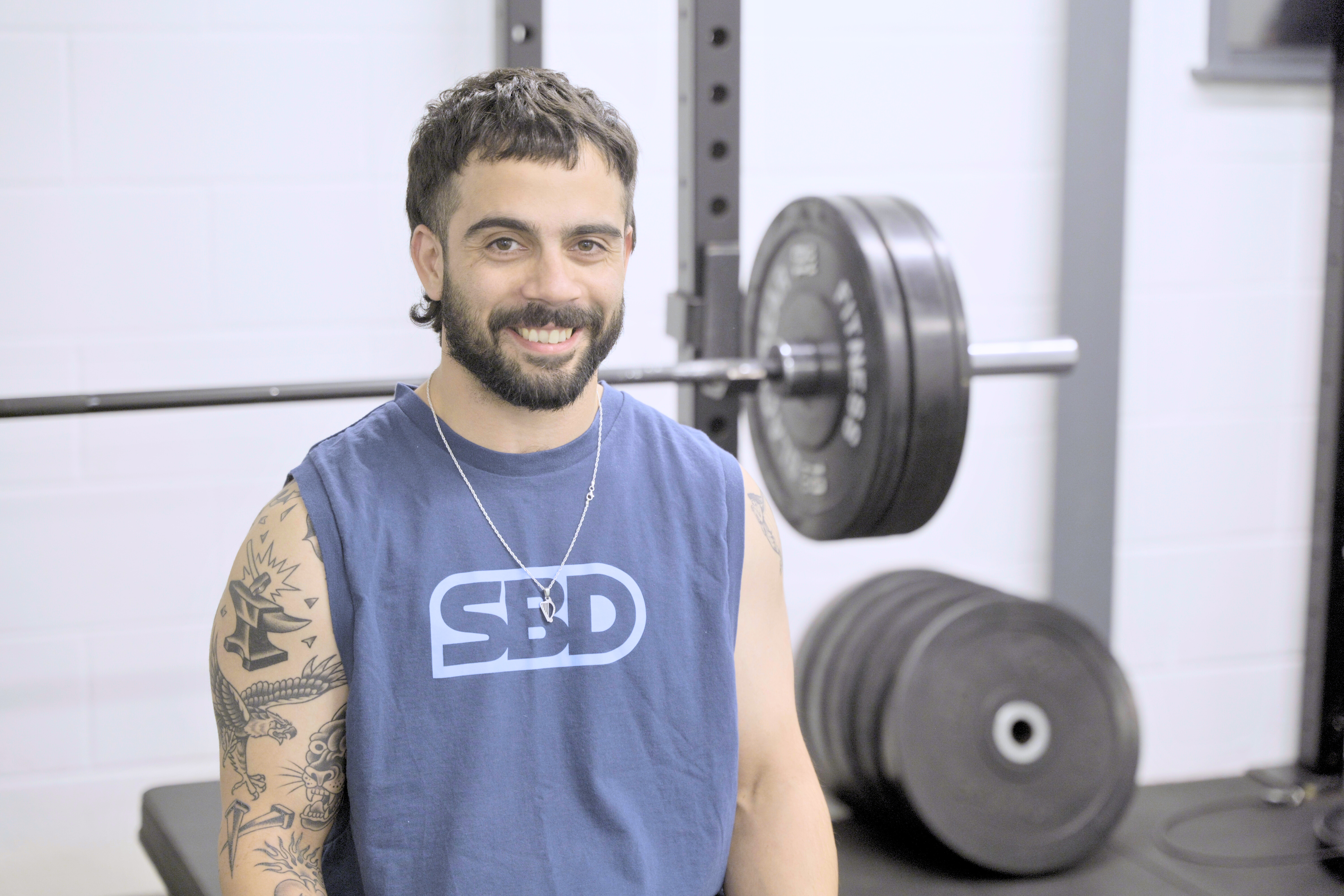 Athlete in gym setting